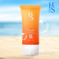 Crème solaire naturelle protège le tube de lotion pour la peau Protection UV